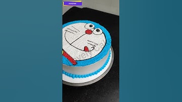 Doraemon cake design #doraemon #doramancake #birthday #bluecake #boycake ♥️