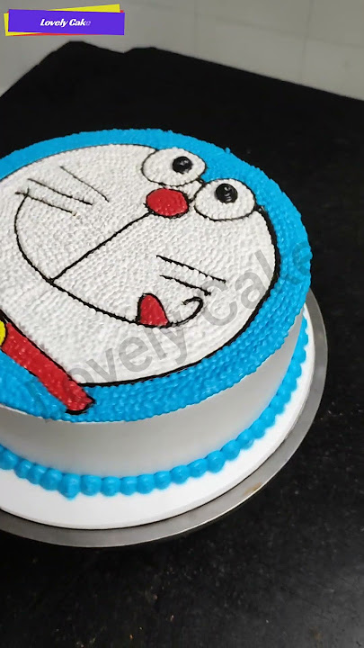 Doraemon cake design #doraemon #doramancake #birthday #bluecake #boycake ♥️