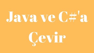 Java ve CSharp