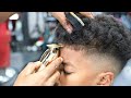 HAIRCUT TUTORIAL: CURLY TOP MID FADE