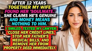 AFTER 12 YEARS TOGETHER MY WIFE FOUND HER 'SOULMATE.' SHE CLAIMS HE'S GENUINE AND MONEY MEANS NOTHIN