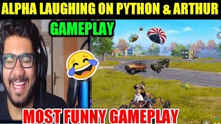 HYDRA ALPHA FUNNY REACTION ON BI PYTHON & BI ARTHUR GAMEPLAY | ALPHA FUNNY MOMENTS Ep.3