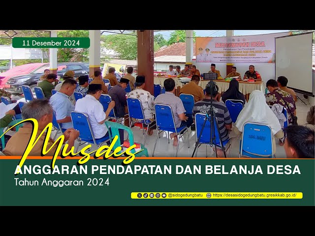 Musyawarah Desa Tentang Pembahasan Dan Penetapan APBDes Tahun Anggaran 2024 | Desa Sidogedungbatu class=