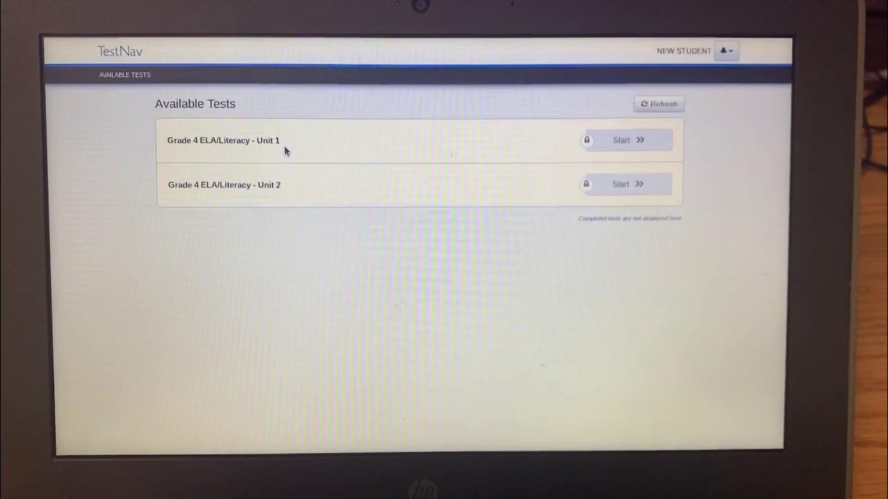 Student TestNav Login Process YouTube