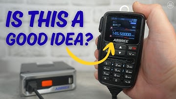 ABBREE AR-7600 Dual PTT HD-kleurenscherm mobiele radio