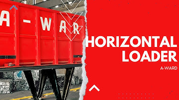 A-Ward MiSlide Scrapmetal Compactor & Container Loader in Action #containerloading #horizontalloader
