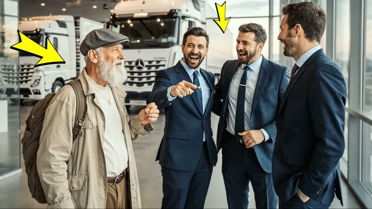 📌“VOGLIO CINQUE CAMION MERCEDES”, DISSE L’UOMO POVERO… E DIEDE AI VENDITORI UNA LEZIONE DI VITA