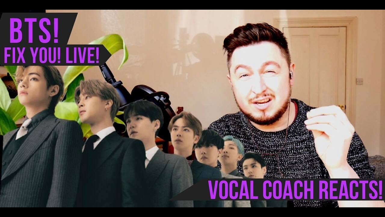Реакция преподавателя по вокалу! BTS! Fix You! Live!