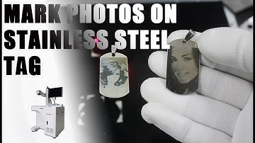 How to Mark a Photo with Fiber Laser Marking Machine on Stainless Steel | 80W Fiber Laser Marker