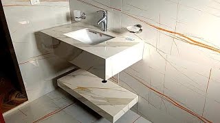 how to build concrete countertop bathroom vanity|bathroom vanity tile installation