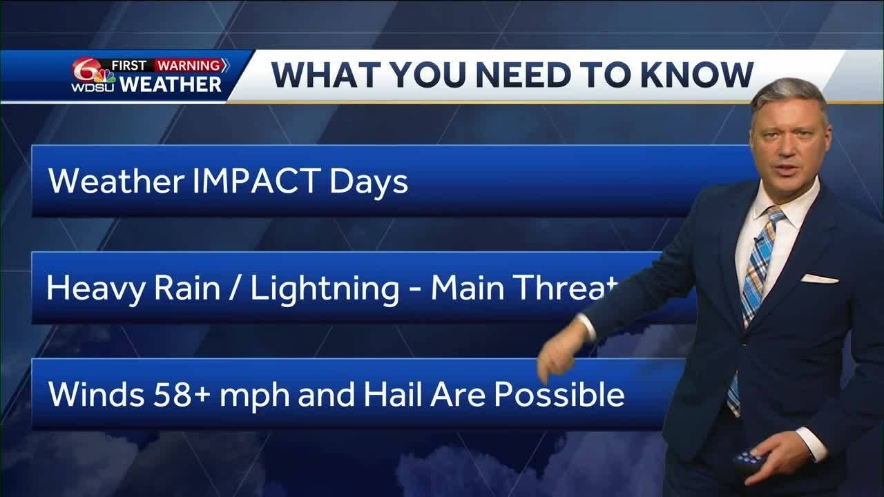 Tracking several more rounds of storms and several more weather impact ...