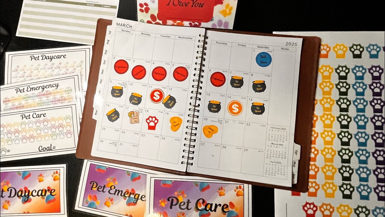 March No Spend Challenge Recap | April Sticker Lineup Etsy Launch Rainbow Pet Stickers | Savings Kit