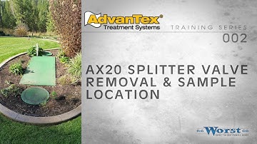 002 AdvanTex AX20 Splitter Valve Removal and Sampling Location