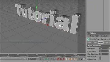How to make 3D text using cinema 4d