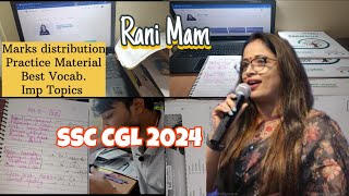 RANI MAM ENGLISH || SSC CGL 2024 COMPLETE STRATEGY ||  BEST MATERIAL || DISCUSS ALL ABOUT #ssccgl