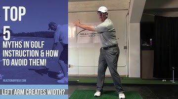 Myth #4 Creating width in your backswing.