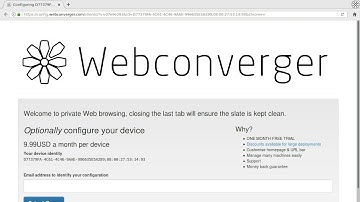 How to install Webconverger