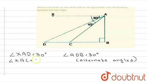 As observed from the top of a 75m high lighthouse from the sea-level,| Class 10 MATH | Doubtnut