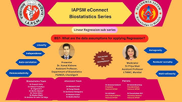BS7- What are the data assumptions for applying Regression analysis?