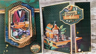 Cardmaking with Hunkydory Crafts Member free gift , Just For Him - Dapper Chap