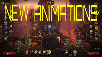 NEW SHADOWLANDS CLASS SELECTION! ALL ANIMATIONS(no commentary)