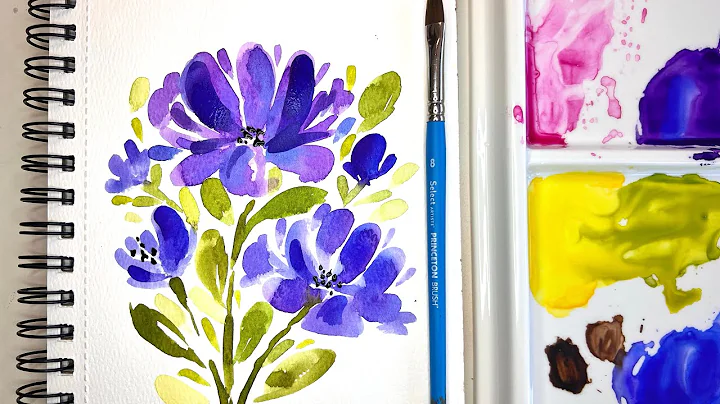 Flower petals so easy anyone can do this.  Filbert brush magic