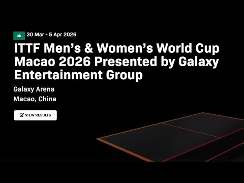 🔴 Live | Ittf Men’s & Women’s World Cup Macao 2026 | Scoreboard And Discussion
