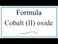 Cobalt and Oxygen Chemistry Concepts