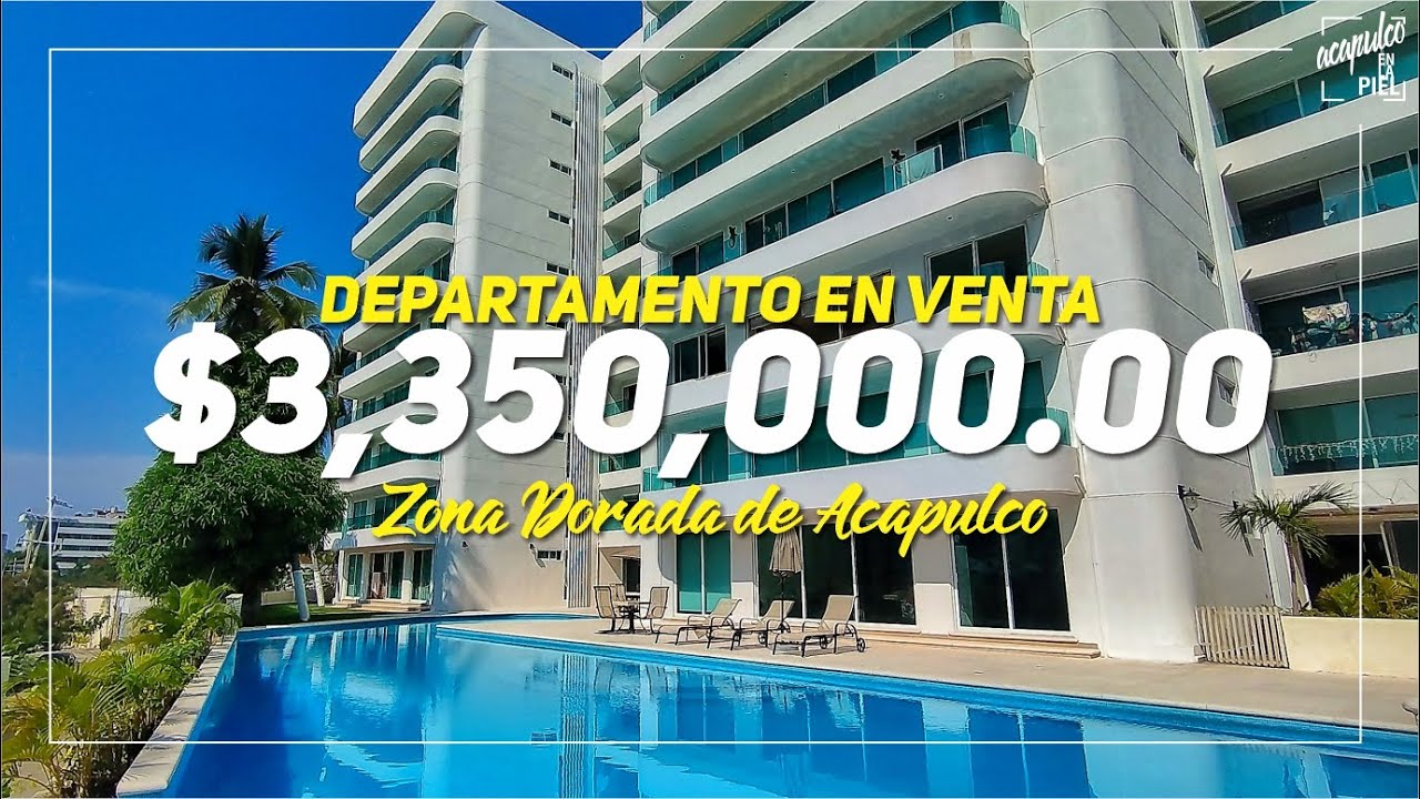 ¡EN VENTA DEPARTAMENTO EN PLENA ZONA DORADA DE ACAPULCO!