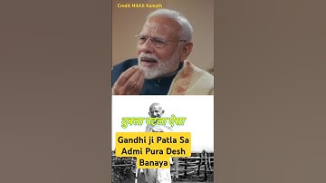 Narendra Modi  Talking About Gandhiji Freedom #shortsfeed #narendramodi