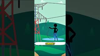 Downed High-Voltage Line? The Right Way to Escape Without Getting Electrocuted⚡💡#highvoltage