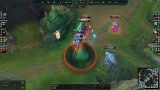 Thresh hook predict on Ezreal