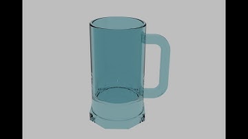 How to create a beer mug in design spark mechanical and add a glass texture in rhino 7 0
