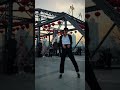 Michael Jackson's fan dance 🕺 #viralvideo 