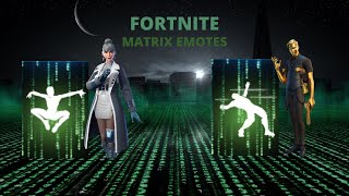 Fortnite Matrix Emotes Showcase with Midas skin and Kor skin