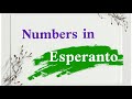numbers in Esperanto language #esperanto