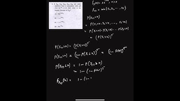 PDF of the Minimum Order Statistic for Exponential Distribution | UPSC ISS 2024 Paper-1 | Problem-1