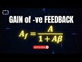 Calculating Gain with Negative Feedback