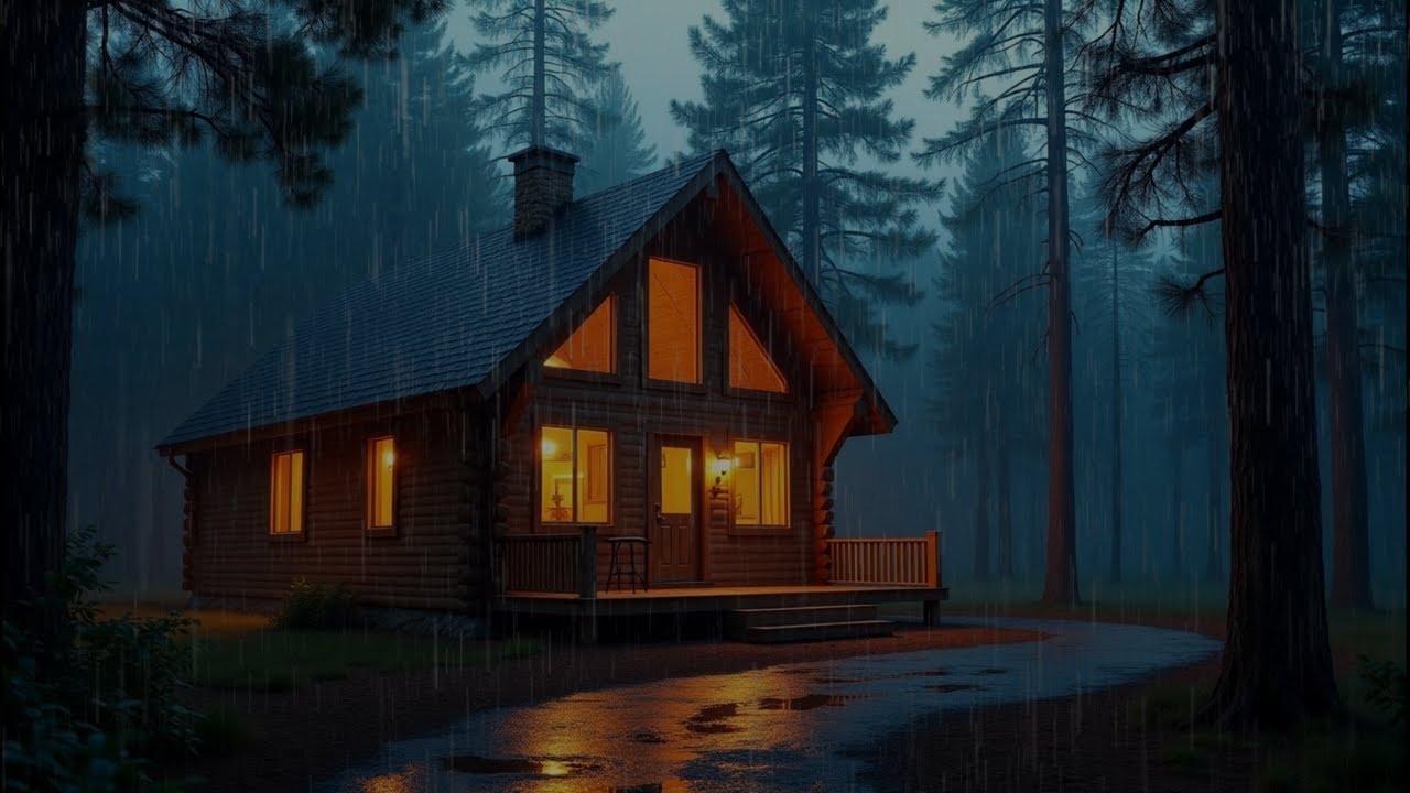 The Best Autumn Rainfall at the Forest Cabin🌧️🌲 Sleep Deeply with Rain Sounds