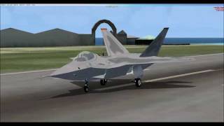F-22 Raptor flight in FSX -   HD screenshot 2