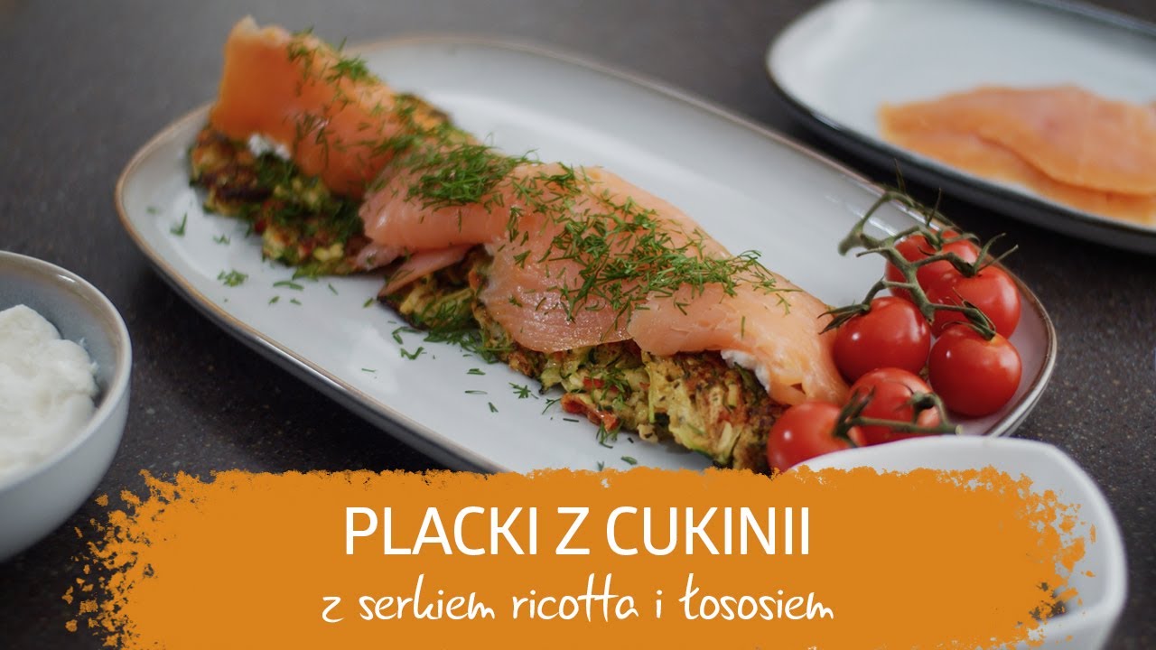 Placki z cukinii z serkiem ricotta i łososiem | Akademia Płodności
