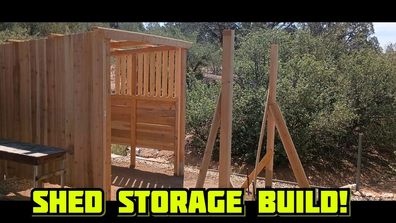Building a Shed Shelter for Storage! 