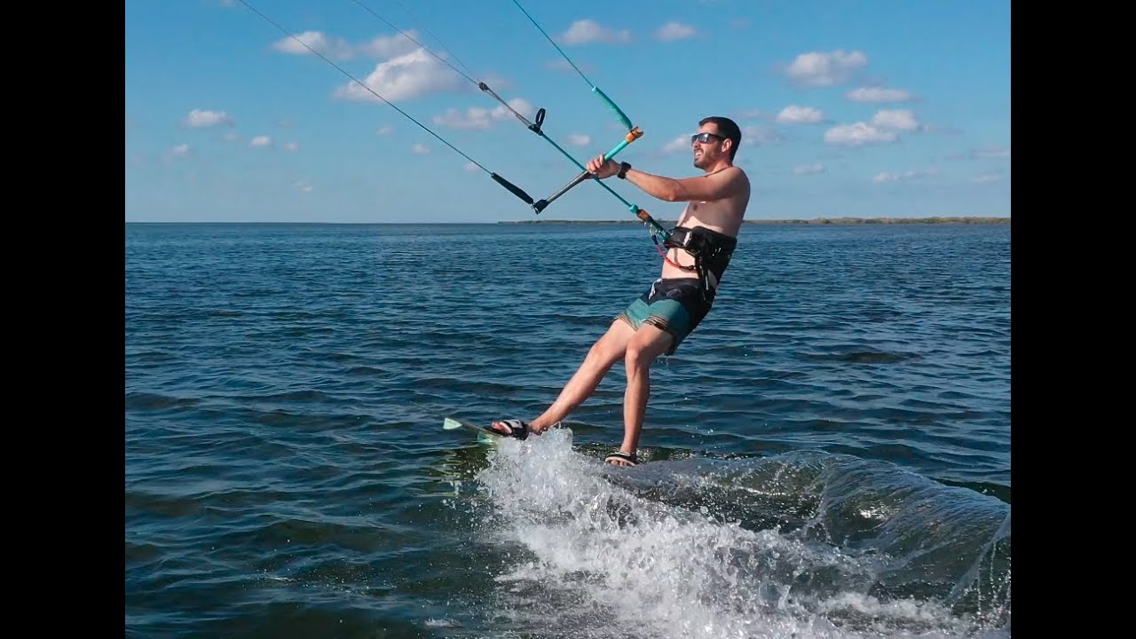 Kiteboarding At The Outlaws In South Padre Island TX. November 6 2021