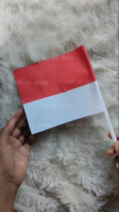bendera merah putih dari kertas #merahputih #benderaindonesia #membuatbendera