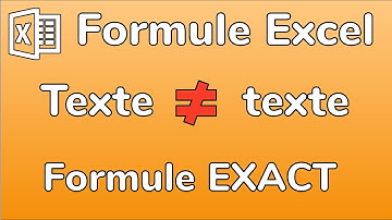 Excel - Formule EXACT - Comment être sûr que 2 cellules sont EXACTEMENT égales - Docteur Excel