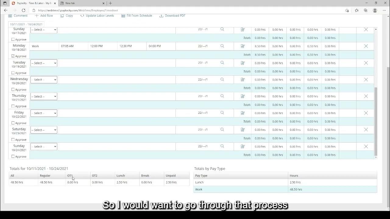 Paylocity Training Video Approving Time YouTube