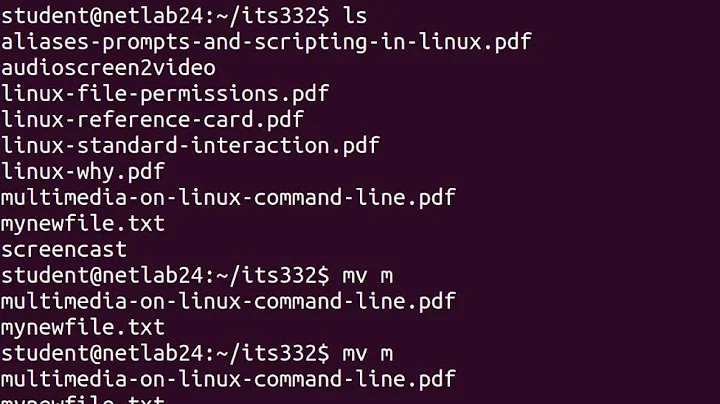 Linux Command Line - Directories and Files