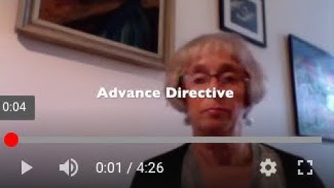 Advance Directive music video