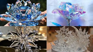 Beautiful and amazing crystal decorations pieces|mirror decorations pieces ideas