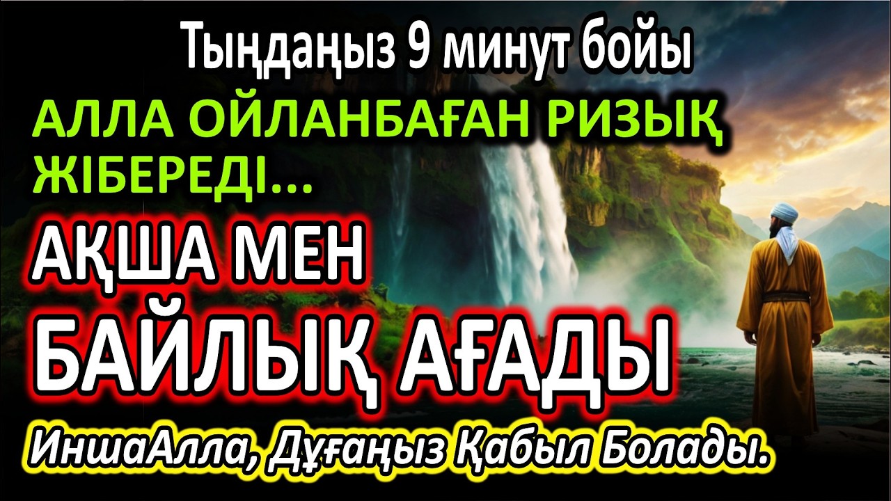 Өте күшті дұға, Алла ойламаған ақша, байлық және ризық жібереді.